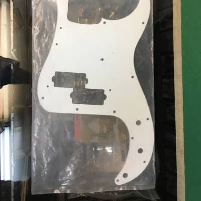 WD Music Products PB402 Pre Bass White Pickguard for sale