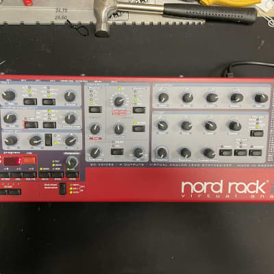 Nord 2X Rack 20-Voice Rackmount Virtual Analog Lead Synthesizer 2003 - 2014 - Red