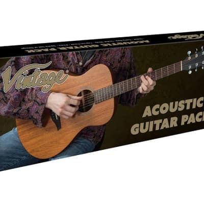 Vintage V300 Acoustic Folk Guitar ~ Vintage Sunburst image 10