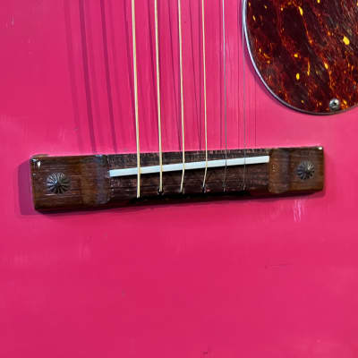 Vintage 1950s Kay K22 Jumbo Flat Pink Acoustic Guitar *Ex. Ronnie Lane Studios* image 7