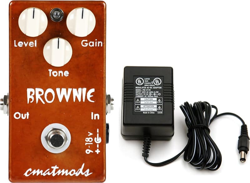 CmatMods Brownie Distortion Pedal Bundle Brown