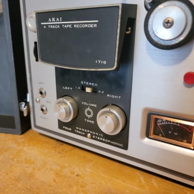 Akai Model 1710 Recorder Player 4 Track Reel To Teel With Original Box MIJ Working image 6