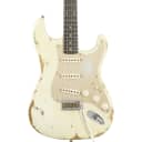 Fender Custom Shop '59 Roasted Heavy Relic Stratocaster Electric Guitar (with Case), Aged Olympic White