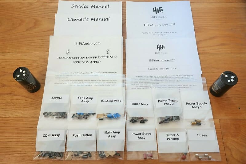 Kenwood KR-9940 restoration kit filter capacitor repair rebuild fix  			