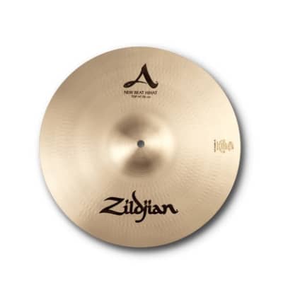 Zildjian 14" A Zildjian New Beat Hi-Hat Cymbal (Top) A0134 642388103104 image 2