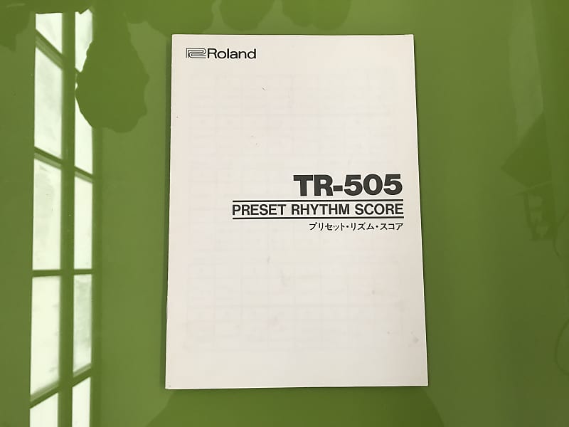 Roland TR-505 Rhythm Composer -  Original  Preset Rhythm Score Book 1987 image 1