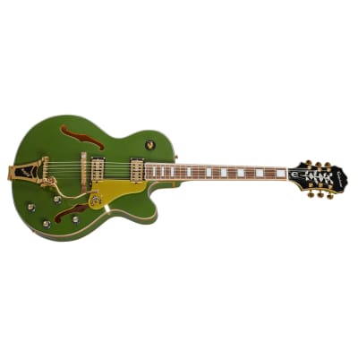 Epiphone Emperor Swingster Hollow Body Guitar - Forest Green Metallic image 3