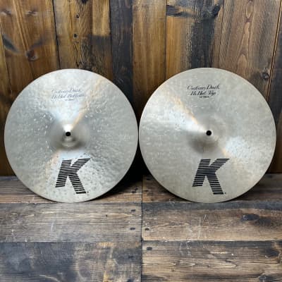 Zildjian " K Custom Dark Hi Hat Cymbals Pair