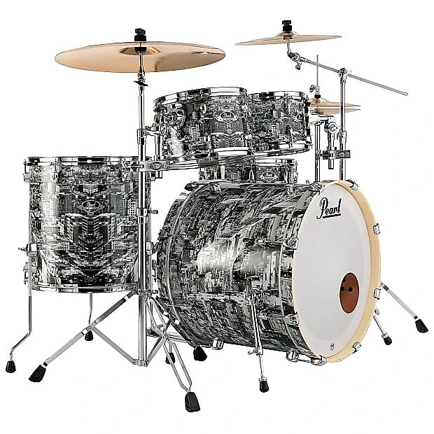 Pearl	EXA725XS	Export EXA 10 / 12 / 16 / 22 / 14.5.5" 5 Pc Drum Set with Hardware, Cymbals image 1