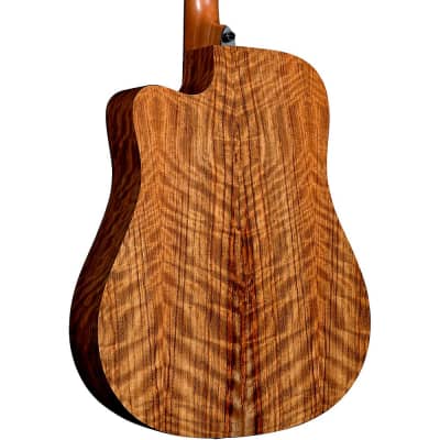 Lag Guitars Tramontane HyVibe THV20DCE Dreadnought Acoustic-Electric Smart Guitar Natural image 2