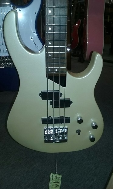 Washburn  Mercury Series   White Sparkle 4 String Bass Guitar image 1