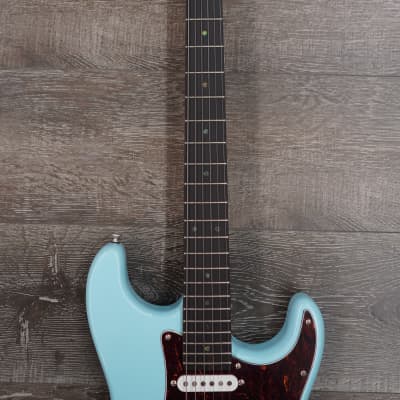 AIO S4 Electric Guitars - Sonic Blue w/ Gator GC-Electric-A Case image 3