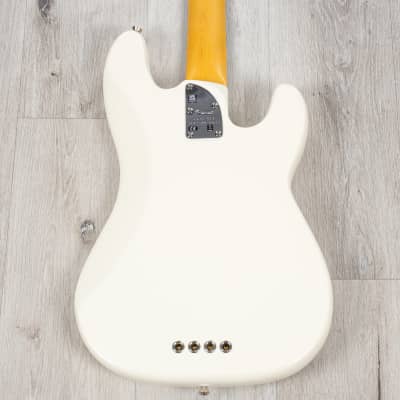 Fender American Professional II Precision Bass Left-Hand, Rosewood Olympic White image 4