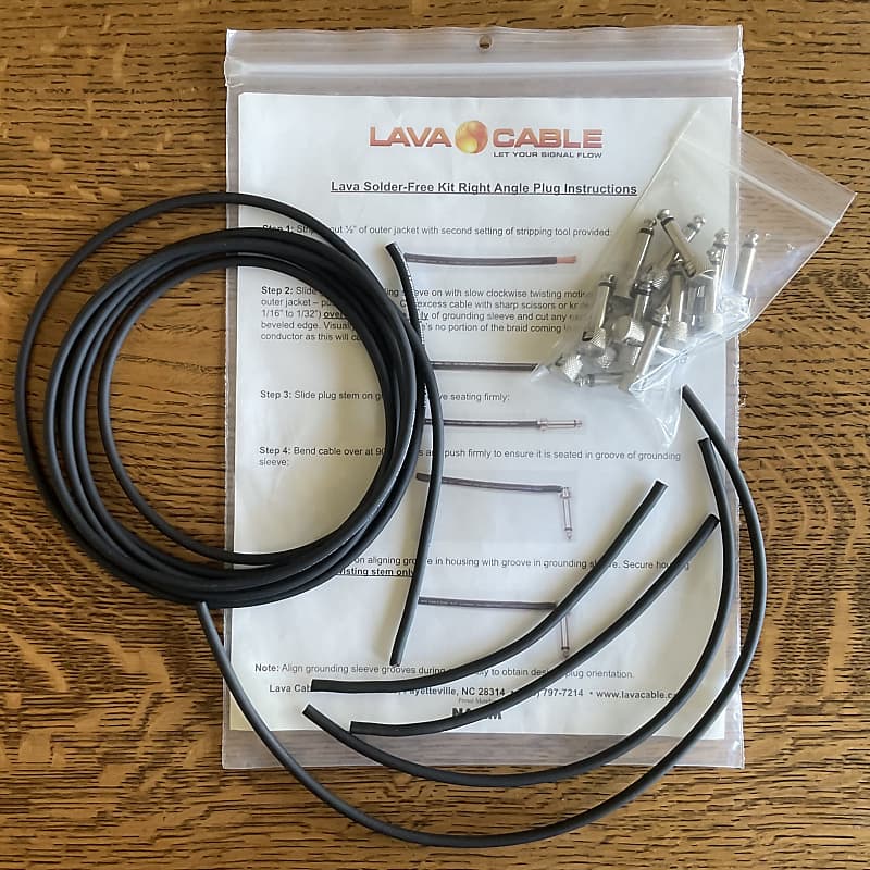 Lava Cable SolderFree Right Angle ELC Pedalboard Patch Cable Reverb