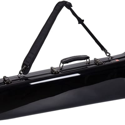 Crossrock King 3B & F-Trigger & Straight Trombone Hard Case with Backpack Straps in Black image 1