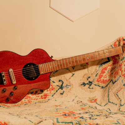 Rick Turner Rick Turner Model 1-C-LB Owned and Used by Lindsey Buckingham with Art Work Burgundy image 2