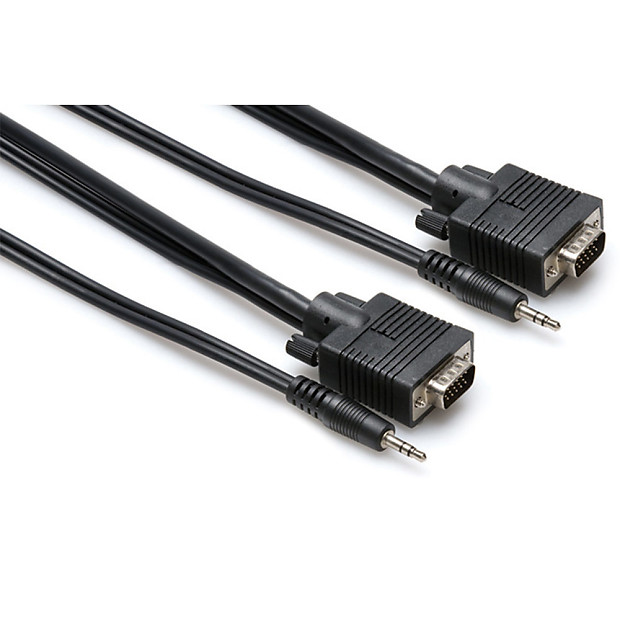 Hosa VGM-506 DE15/3.5mm TRS to Same VGA A/V Cable - 6' image 1