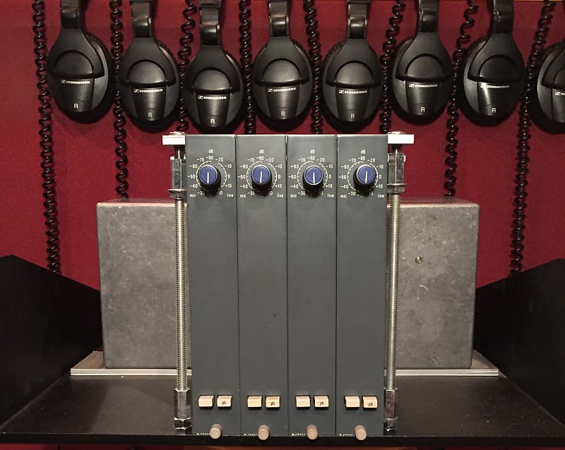 4 Neve 33117 Mic preamps with power supply & phantom power Reverb