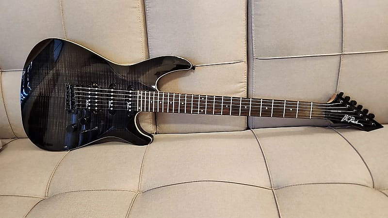 B.C. Rich Villain One , 2016, Transparent Black, EXC