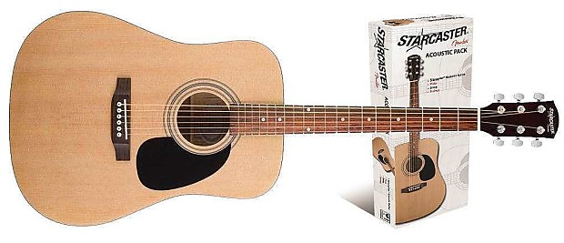 Fender starcaster deals acoustic guitar price