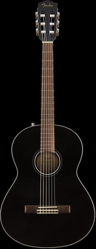 Fender Classic Design CN-60S Black Nylon Guitar image 1