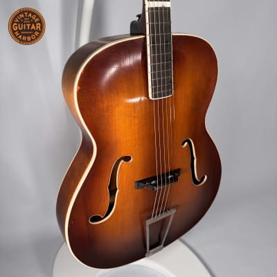 unknown archtop guitar 1940s 1950s - brownburst for sale