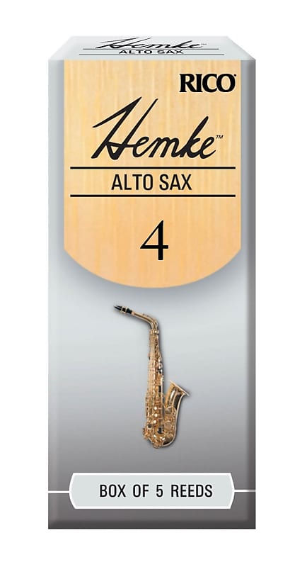 Rico Frederick L. Hemke Alto Saxophone Reeds 5-Pack 4 Strength image 1