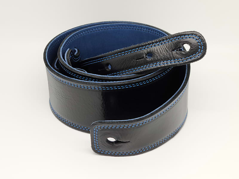 Moody All Leather Strap 2021 Black/Blue - Extra Long