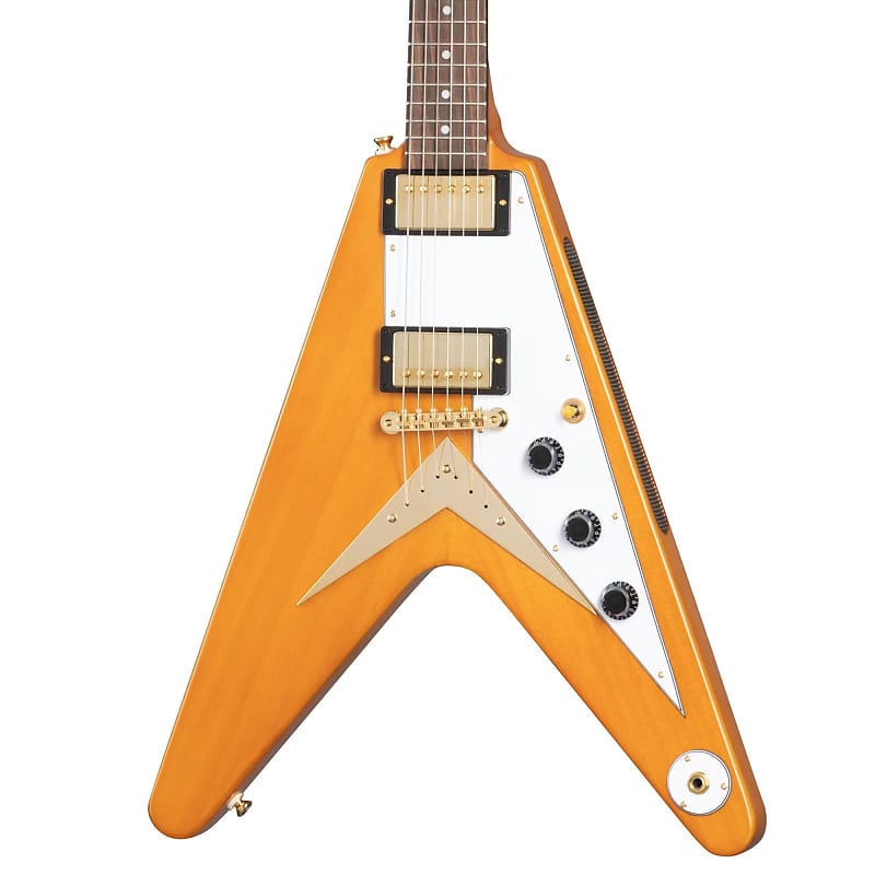 Epiphone 1958 Korina Flying V Inc Hard Case | Reverb