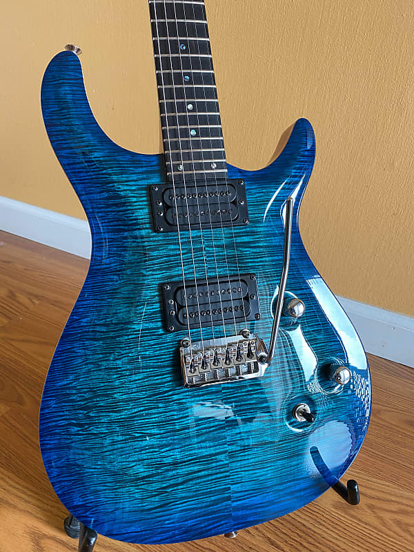 Carvin CT624 2014 Deep Blue Flame CT 624 Kiesel Gotoh 510ts-bs