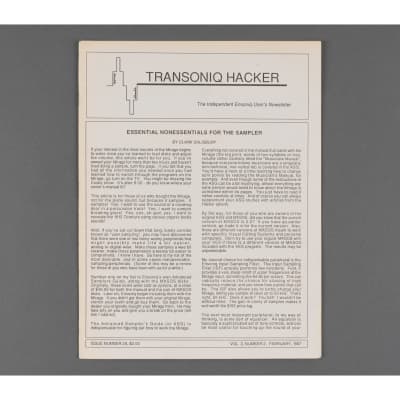 Transoniq Hacker Ensoniq User's Newsletter Issue #20