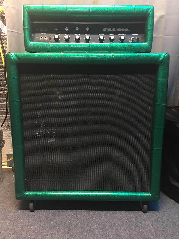 Plush P1000S Head and 412 Cabinet 60's/70's Green Sparkle image 1