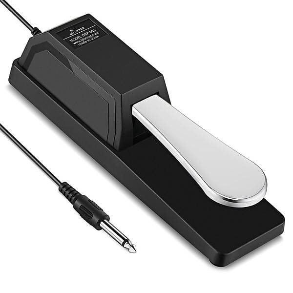 Universal Piano-Style Sustain Pedal with Polarity Switch