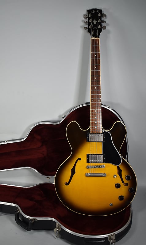 1995 Gibson ES-335 Tobacco Sunburst Finish Electric Guitar w/HSC image 1