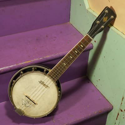 1930s LeDomino (Regal-made, JR Stewart) Resonator Banjo Ukulele (VIDEO! Ready to Go) for sale