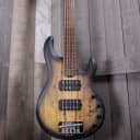 Sterling RAY35HHSM Electric Bass Guitar 5 String in Natural Burl Satin RAY35HHSM-NBS-M2