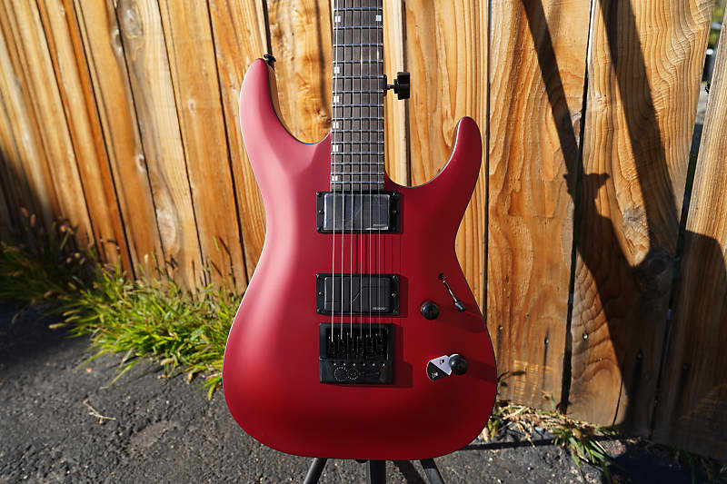 ESP LTD MH-1000 Evertune Candy Apple Red Satin 6-String Electric Guitar  (2023)