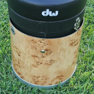 DW Santa Monica Canister Drum Throne or Height Adjustable Drum Seat - Mapa Burl image 5