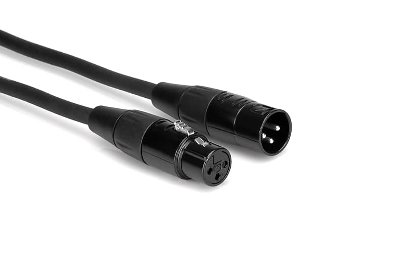 Hosa HMIC015 -15' REAN XLR3F to XLR3M Microphone Cable image 1