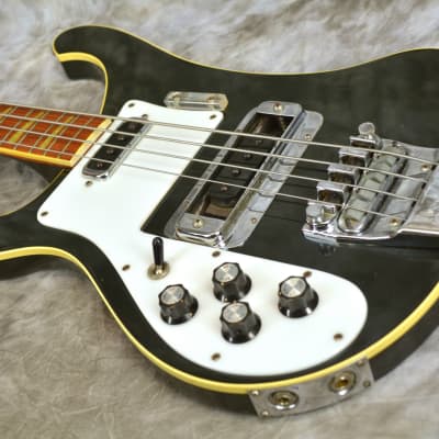 Rare Left Handed 1974 Rickenbacker 4001 Jetglo Bass in OHSC image 1