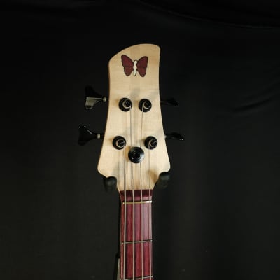 Fodera Yin Yang Standard Purpleheart 4 String Bass With Updated Case image 8