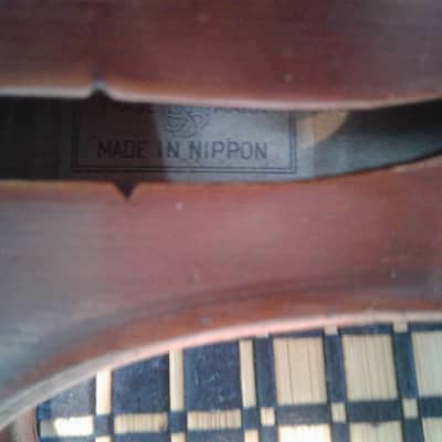 Strad Copy Violin Made in Nippon 1910 natural  sunburst image 12