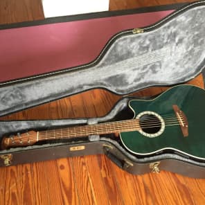 Ovation Balladeer Standard 1861 Forest Green Full Body Acoustic Electric image 8