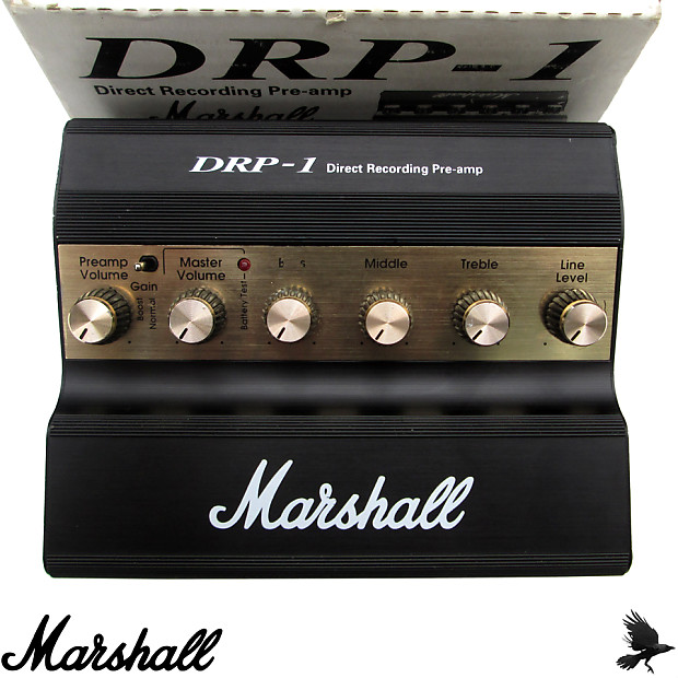 Vintage 90's Marshall DRP-1 Direct Recording Pre-Amp Overdrive/Distortion  Headphone/Line Amp Preamp