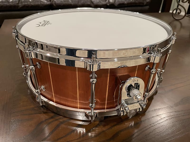 Solid Stave Cherry/Maple 5.5x14" Snare Drum image 1