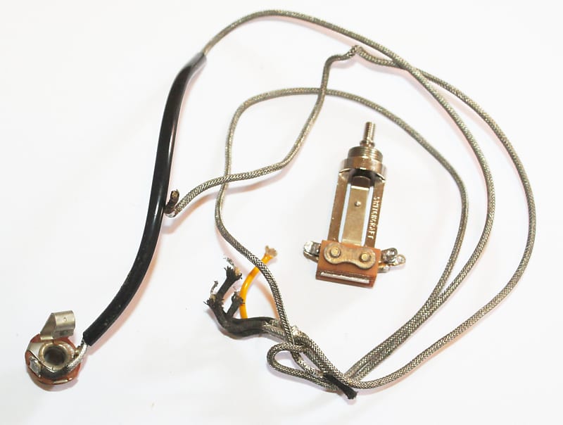 Vintage 1960's Gibson Switchcraft Wiring Pickup Switch Jack Reverb