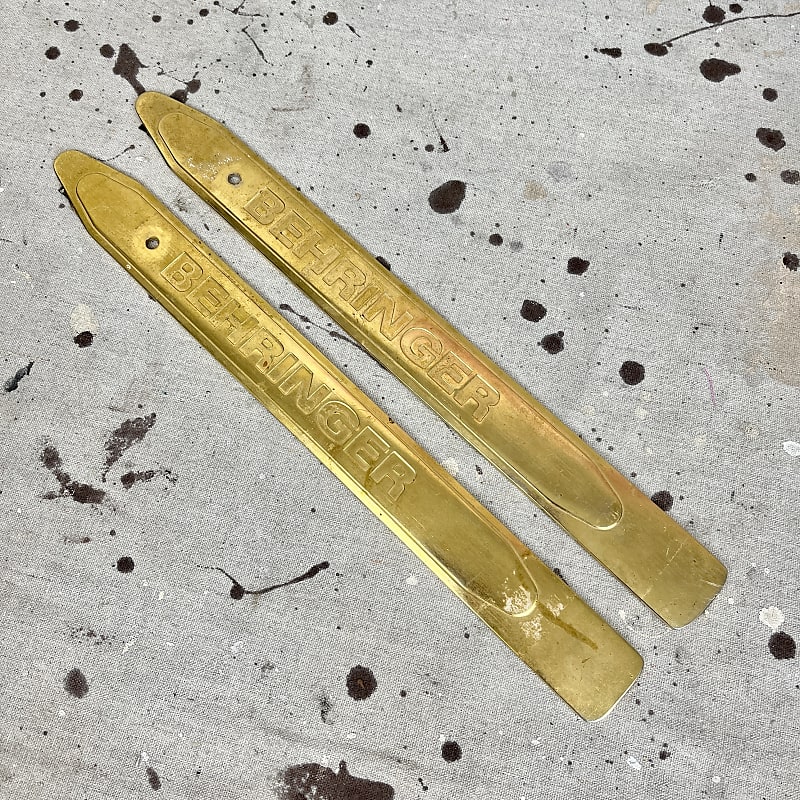 Used Behringer 15" Tilt Back Amp Legs Gold Set of 2 Reverb