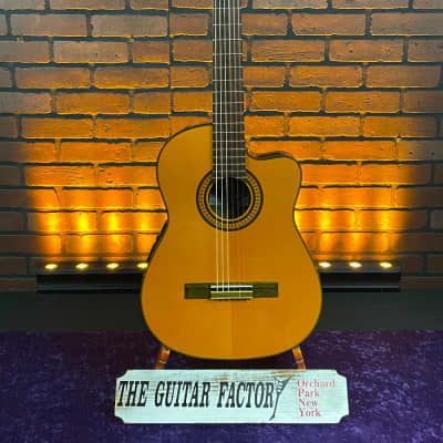 Oscar Schmidt OC11CE Classical Cutaway Mahogany Neck Nylon 6-String Acoustic-Electric Guitar for sale