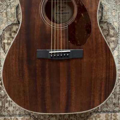 2020 Fender PM-1 All Mahogany Dreadnought Acoustic w/ Case & Pro Setup! #1600 image 2