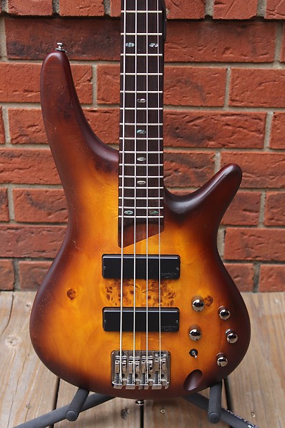 Ibanez SR500PB 4 String Electric Bass Guitar Brown Burst Flat